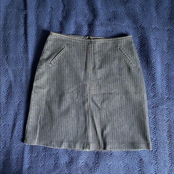 Stripped denim skirt - Picture 3 of 5